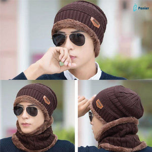 Bonnet D'hiver Tricoté En Laine Épaisse Pour Hommes Et Femmes