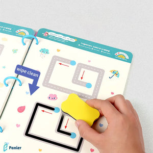 Cahier De Traçage Magique Réutilisable Avec Stylo Effaçable Pour Enfants