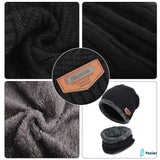 Bonnet D'hiver Tricoté En Laine Épaisse Pour Hommes Et Femmes