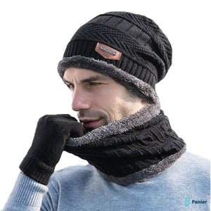 Bonnet D'hiver Tricoté En Laine Épaisse Pour Hommes Et Femmes
