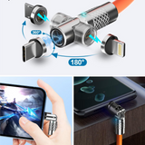 Câble De Charge Magnétique 3 En 1 Avec Cadeau Support Offert