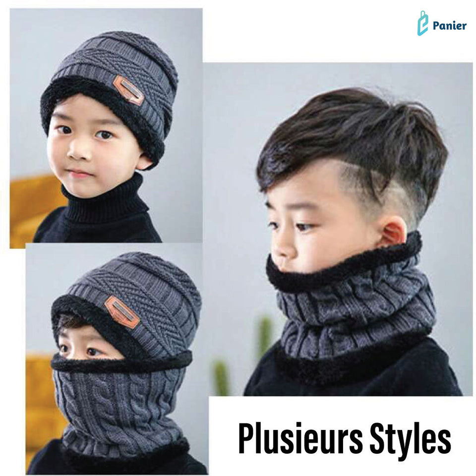 Bonnet D'hiver Tricoté En Laine Épaisse Pour Hommes Et Femmes