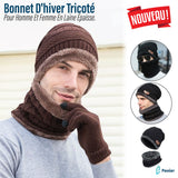 Bonnet D'hiver Tricoté En Laine Épaisse Pour Hommes Et Femmes