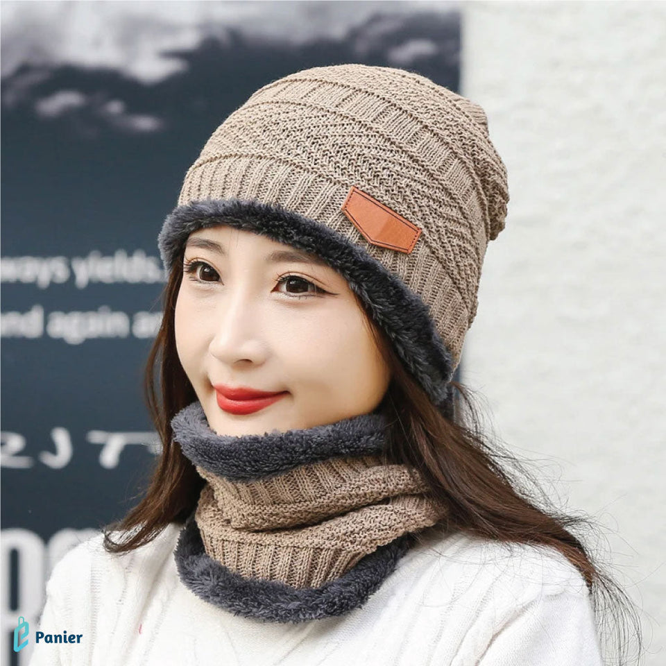 Bonnet D'hiver Tricoté En Laine Épaisse Pour Hommes Et Femmes