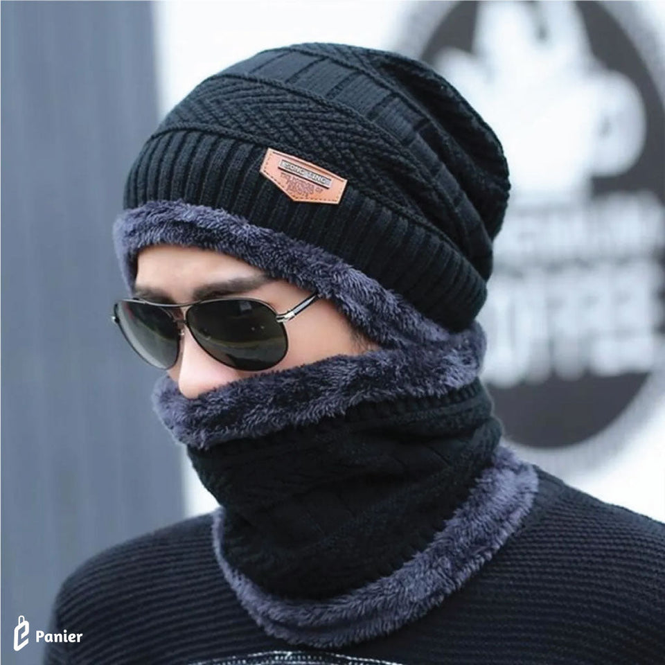 Bonnet D'hiver Tricoté En Laine Épaisse Pour Hommes Et Femmes