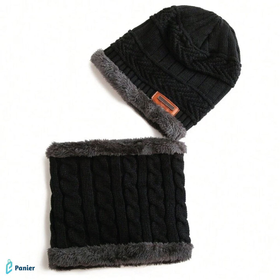Bonnet D'hiver Tricoté En Laine Épaisse Pour Hommes Et Femmes
