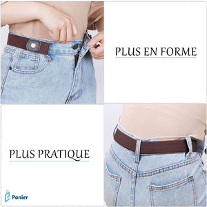Ceinture Élastique Mince À Fermeture Sans Boucles Aux Jeans Pantalons Robes Pour Hommes Femmes Et Enfants