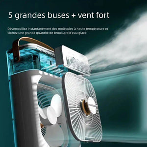 Appareil 3-en-1 : Ventilateur, Brumisateur, et Humidificateur d'Air