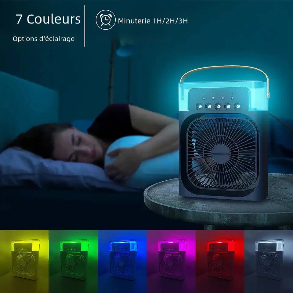 Appareil 3-en-1 : Ventilateur, Brumisateur, et Humidificateur d'Air